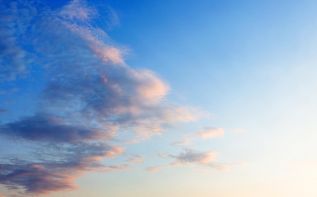 Cielo del atardecer para el fondo