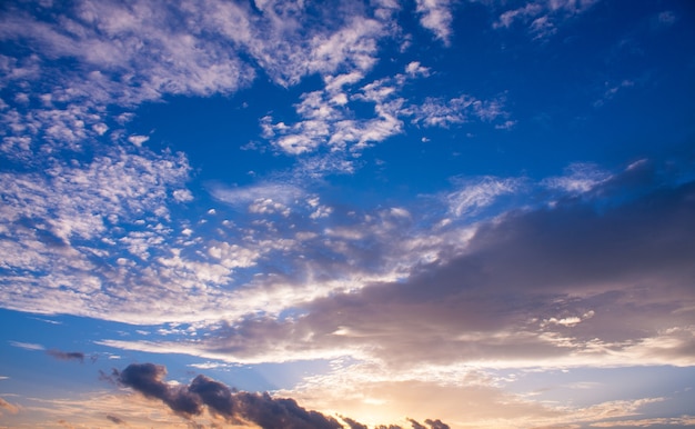 cielo de atardecer