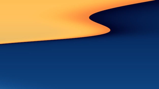 un cielo azul y amarillo con una puesta de sol amarilla y naranja