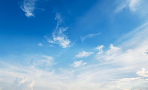 Cielo azul con blanco nublado