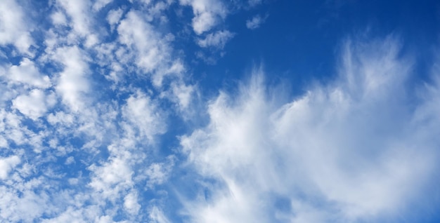 cielo azul brillante con hermosas nubes