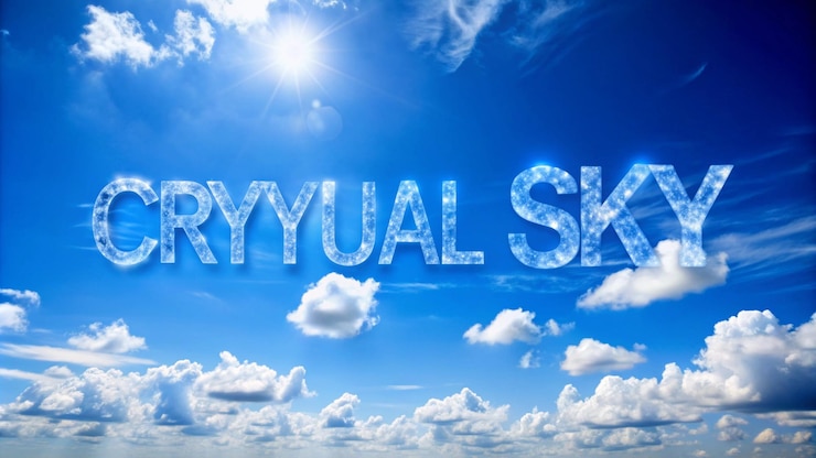 Foto cielo azul claro el cielo está sin nubes fondo azul cristal para las letras