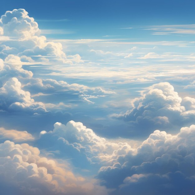 Foto cielo azul de día con nubes