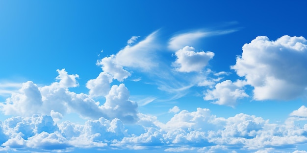 cielo azul con fondo de nubes blancas nube blanca con fondo de cielo azul