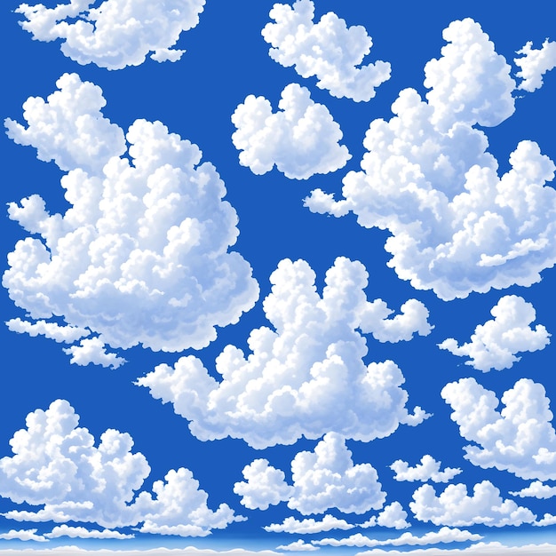Cielo azul con fondo de nubes blancas