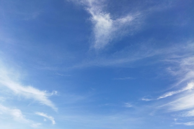 Cielo azul con fondo de nubes