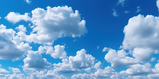 Cielo azul con fondo de nubes