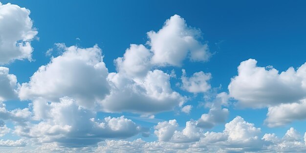 Cielo azul con fondo de nubes