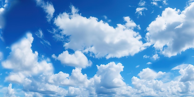 Cielo azul con fondo de nubes