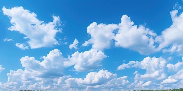 Cielo azul con fondo de nubes