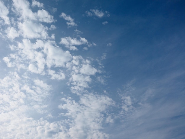 Cielo azul con fondo de nubes