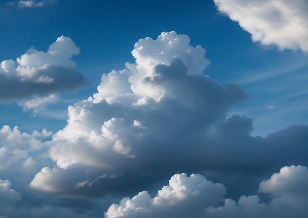 Cielo azul con fondo de nubes