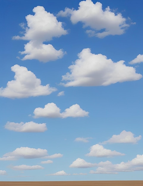 cielo azul con fondo de nubes