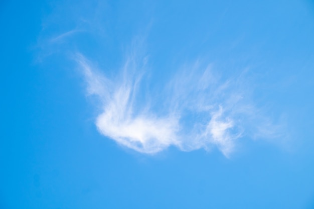 cielo azul y nube blanca