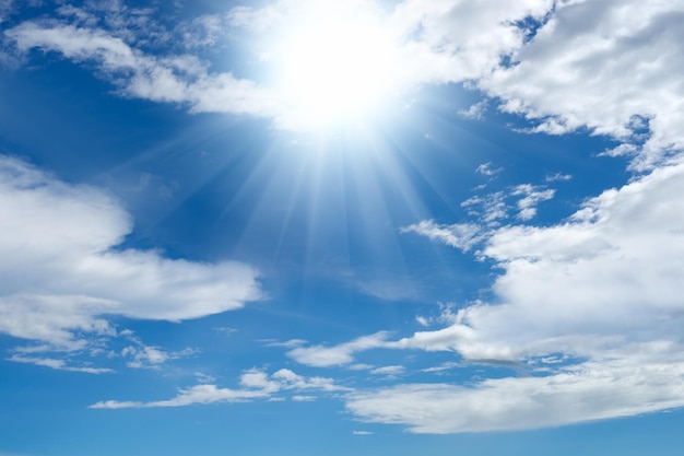 Foto el cielo azul, las nubes blancas, el cielo despejado, el fondo, el fondo.