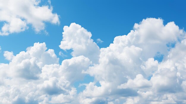 Cielo azul con nubes blancas en el fondo