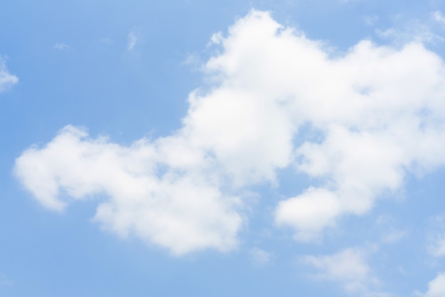 Cielo azul con nubes blancas suaves