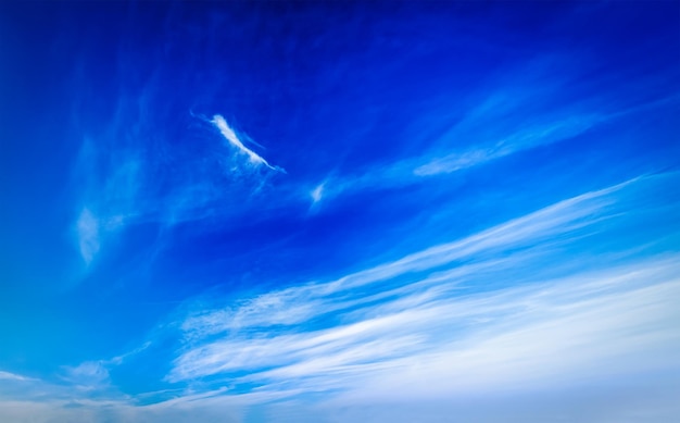 Foto cielo azul con nubes blancas