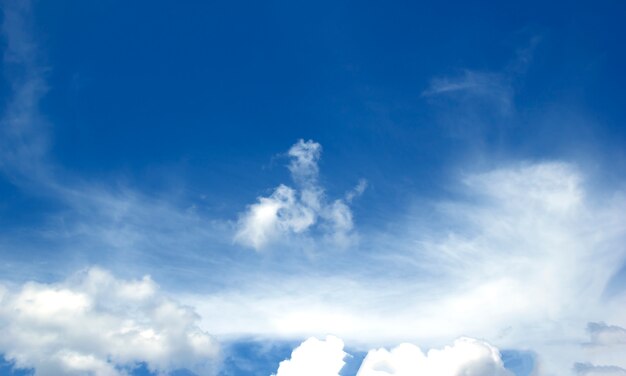 Cielo azul nubes blancas