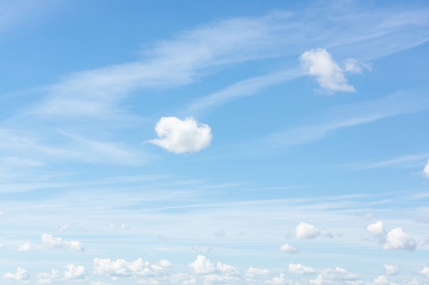 Cielo azul con nubes blancas