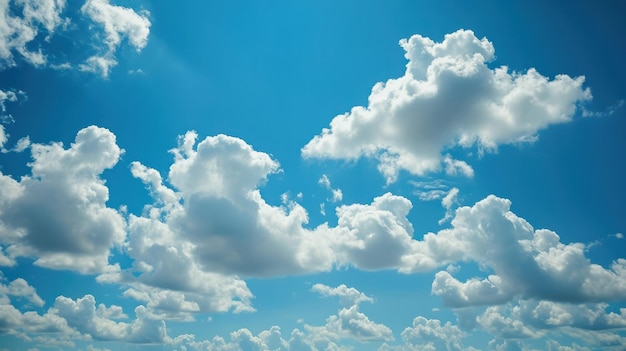 Cielo azul con nubes blancas