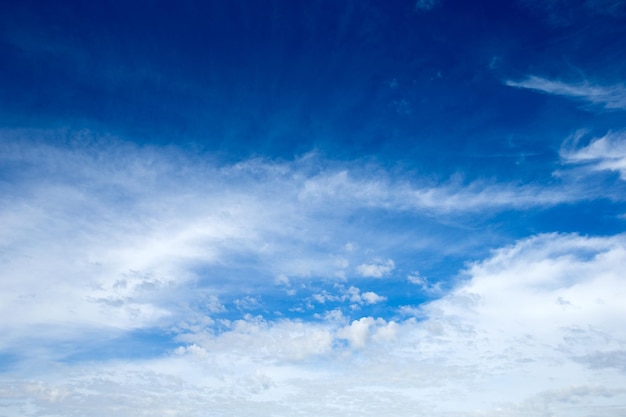 Cielo azul con nubes blancas