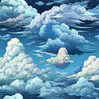 Foto cielo azul y nubes cielos serenos un cielo nublado ilustración nubes en el cielo