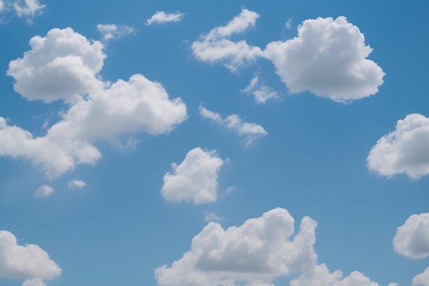 Un cielo azul con nubes en él