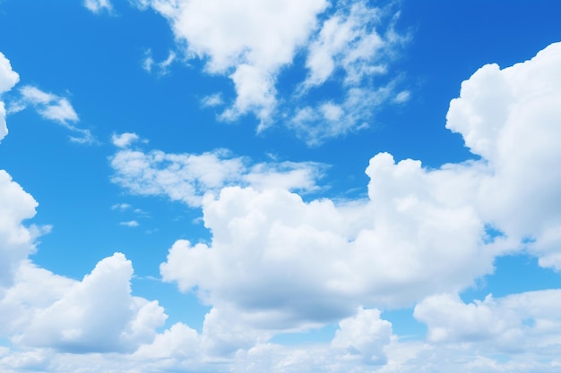 Un cielo azul con nubes en el fondo