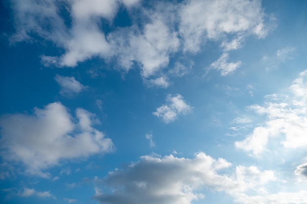 Cielo azul con nubes ligeras