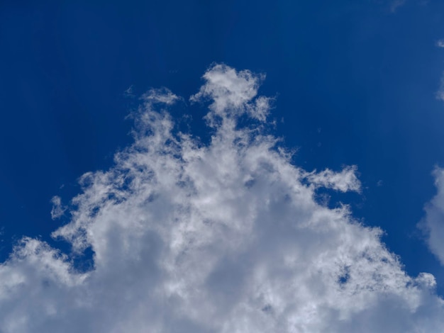 cielo azul y nubes mullidas blancas