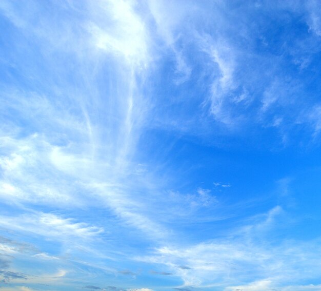 El cielo azul con nubes