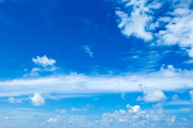Cielo azul con nubes