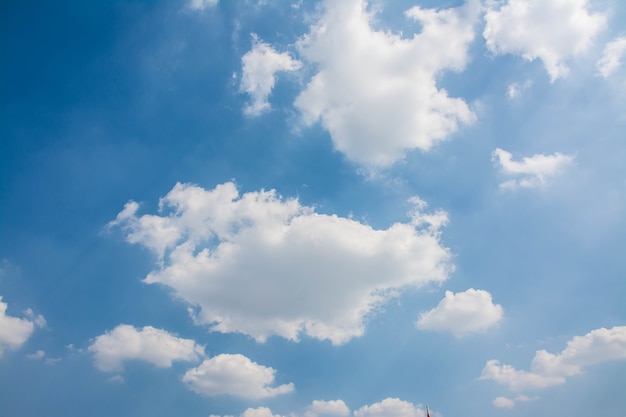 cielo azul con nubes