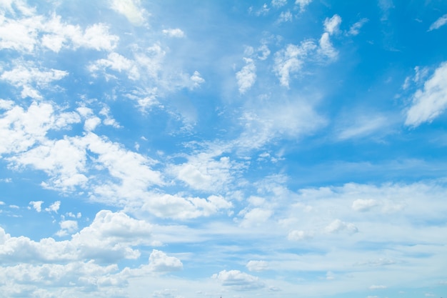 Cielo azul y nubes