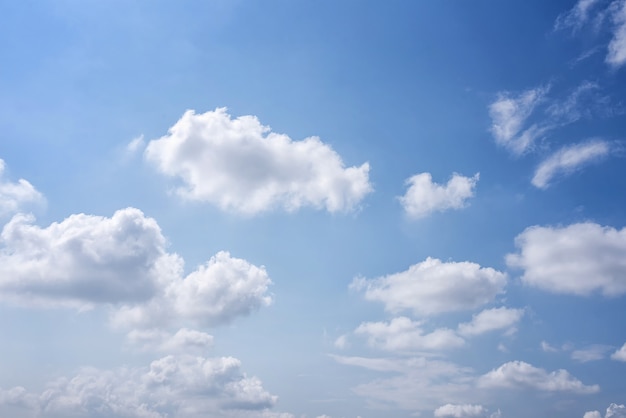 Cielo azul con nubes