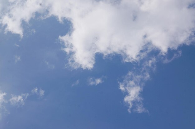 Un cielo azul con nubes