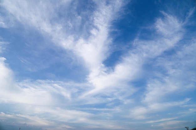 cielo azul y nubes