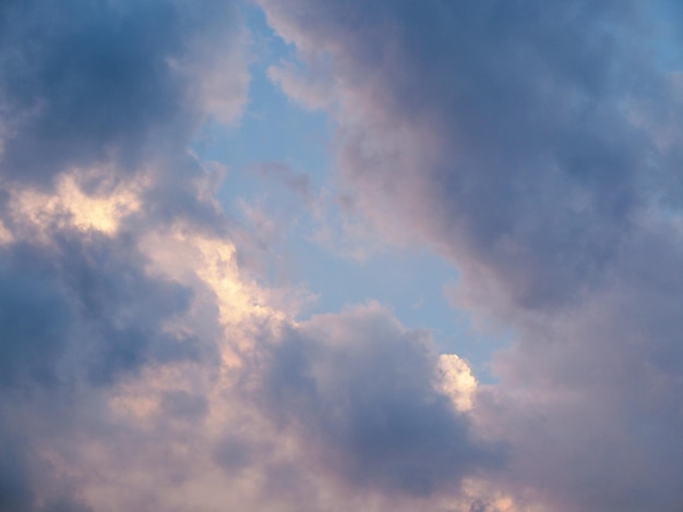 Cielo azul con nubes