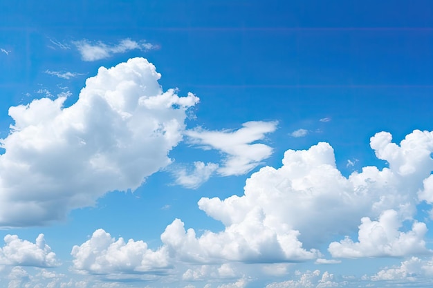 Un cielo azul con nubes