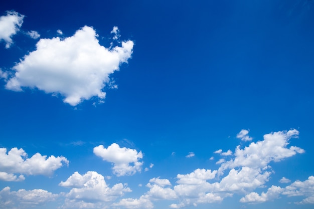 Cielo azul con nubes