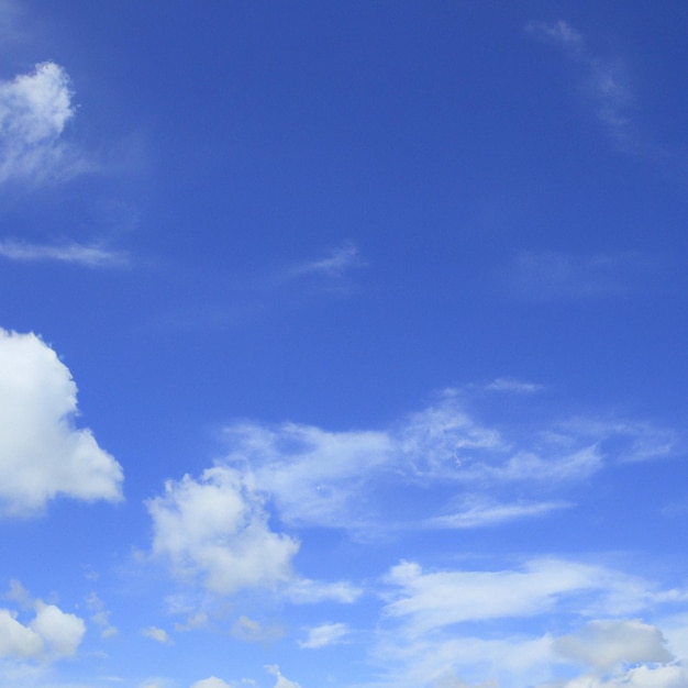 Un cielo azul con nubes