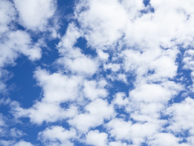 cielo azul nublado en un día soleado