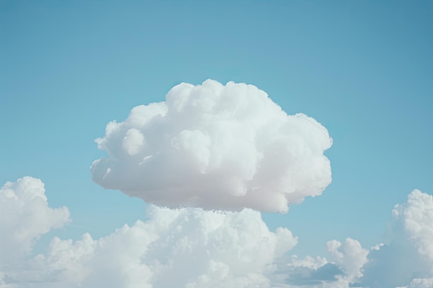 Un cielo blanco lleno de nubes blancas