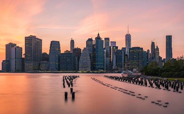 Foto el cielo de la ciudad del río