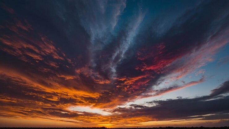 Un cielo colorido es una vista para la vista un recordatorio de la belleza infinita y la maravilla de la naturaleza