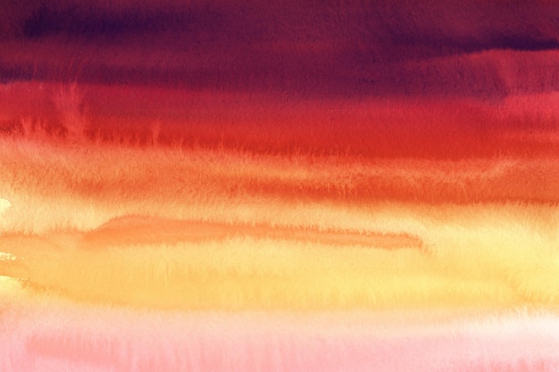 Cielo colorido textura acuarela pintada sobre papel