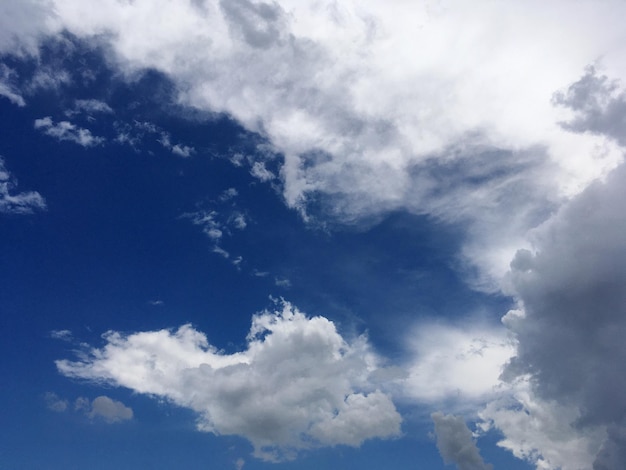 el cielo es azul y blanco