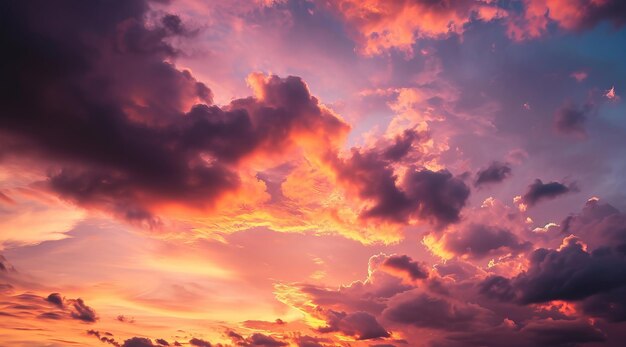 Un cielo escénico al atardecer sobre las islas del Caribe