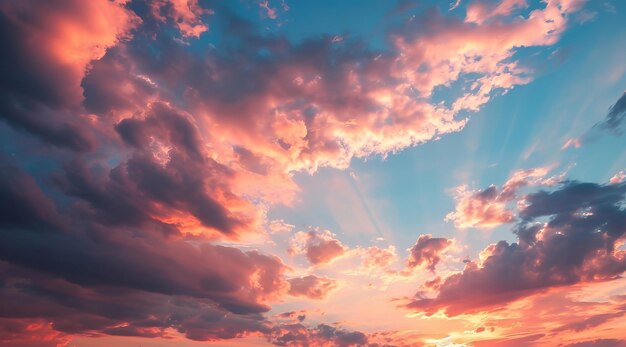 Un cielo escénico al atardecer sobre las islas del Caribe